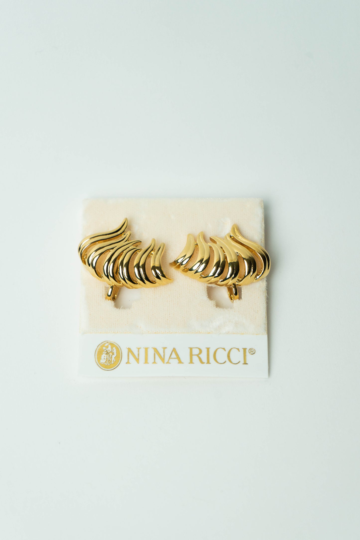 The Nina Ricci Cascade Ribbed Wing Earrings