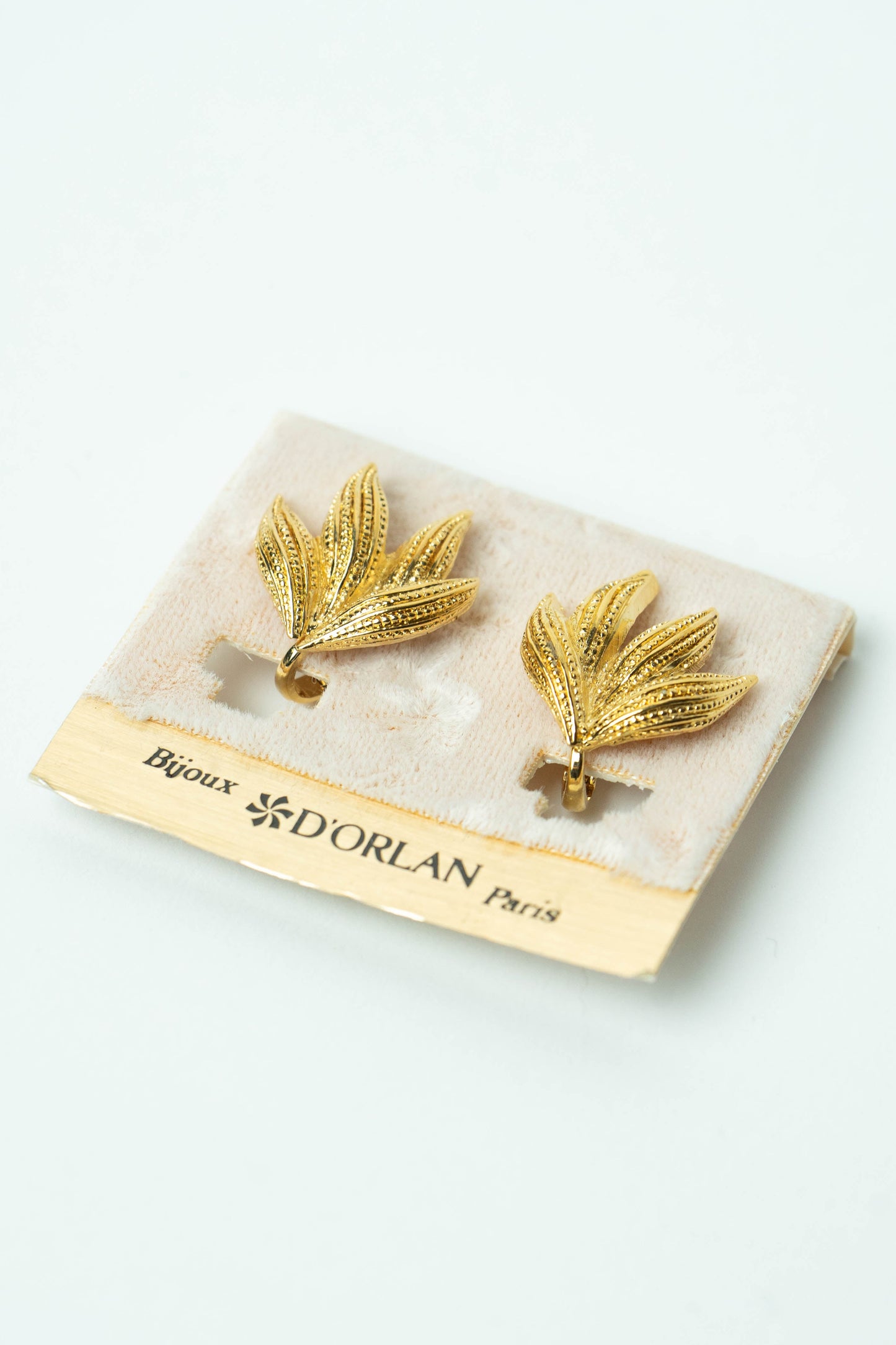 The D'Orlan Feuillage Textured Leaf Earrings