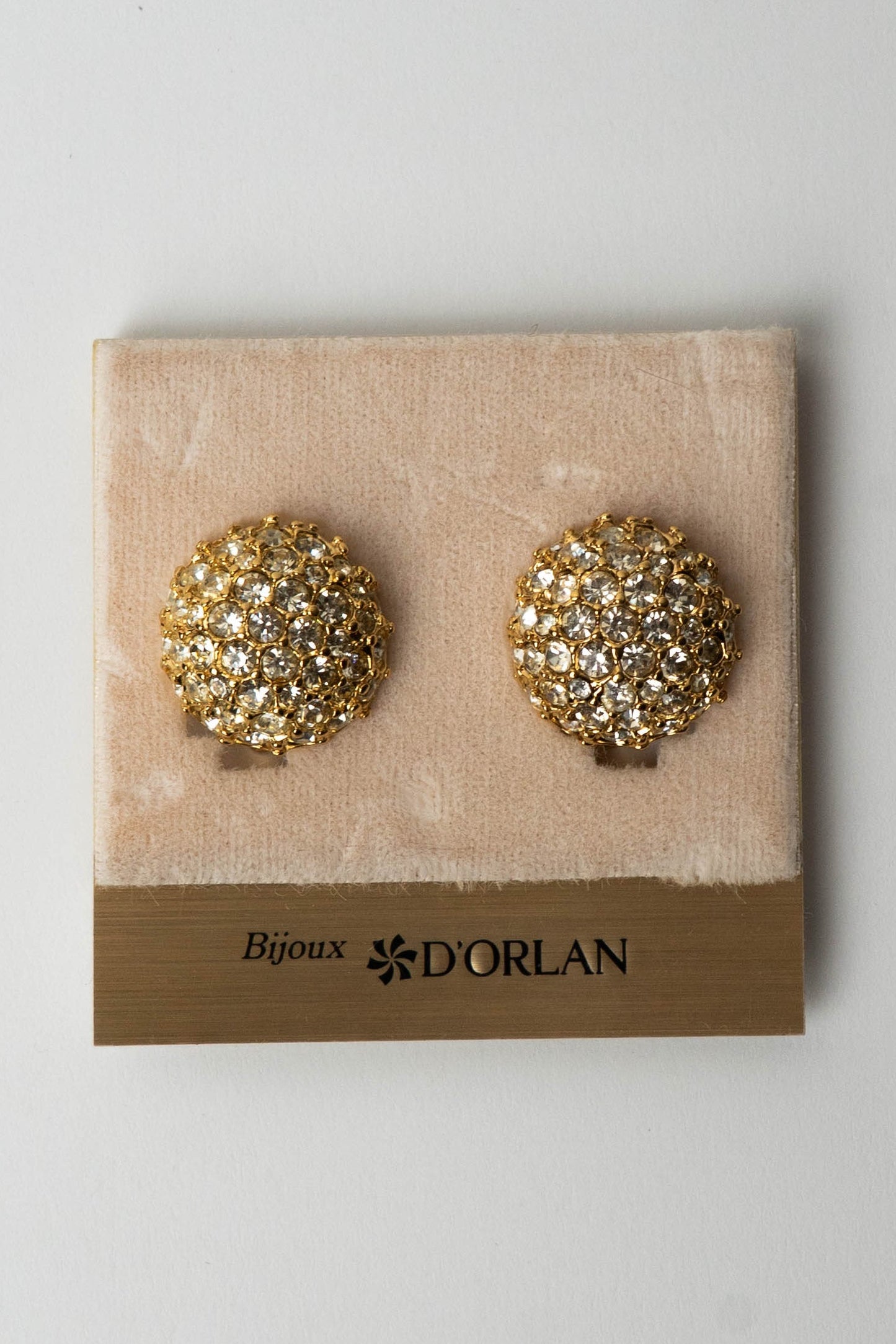 The D'Orlan Bouton Pavé Dôme Earrings