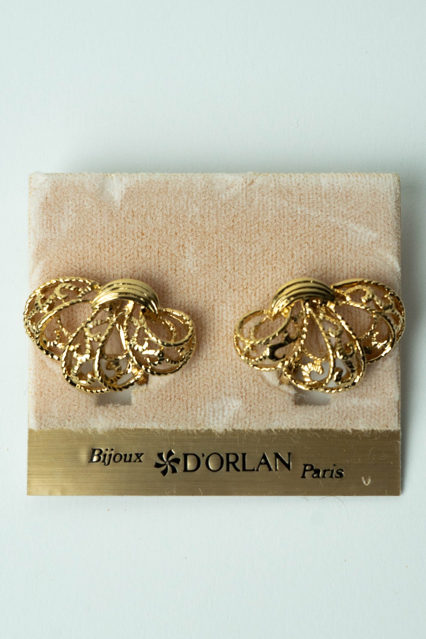 The D'Orlan Éventail en Filigrane Doré Earrings