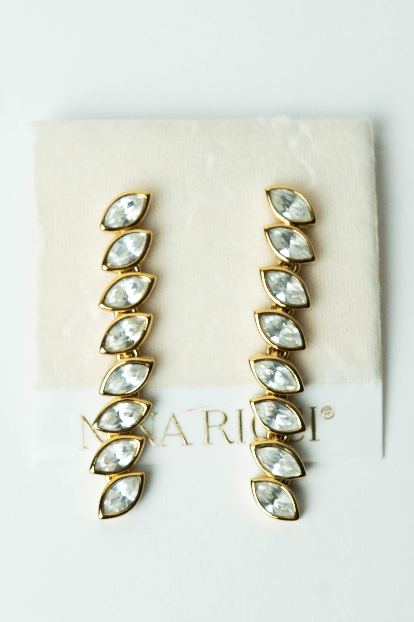 The Nina Ricci Épi de Cristal Marquise Stud Earrings