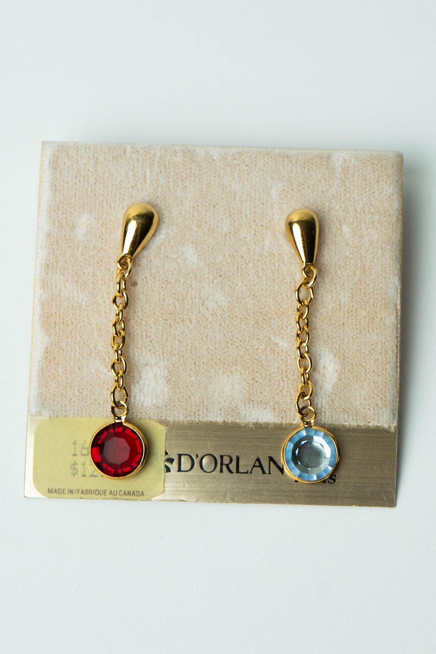 The D'Orlan "Asymétrie Céleste" Drop Earrings