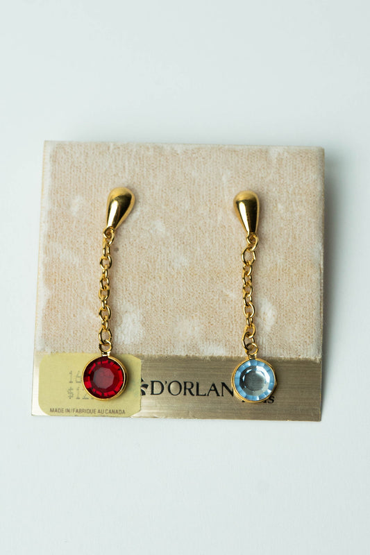 The D'Orlan "Asymétrie Céleste" Drop Earrings