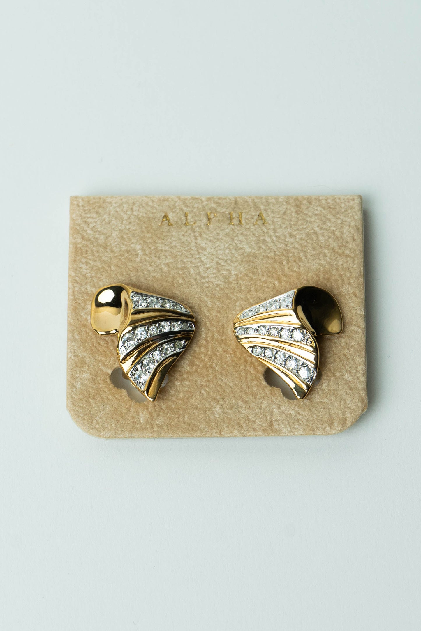 The Alpha Éventail Plissé de Cristal Earrings