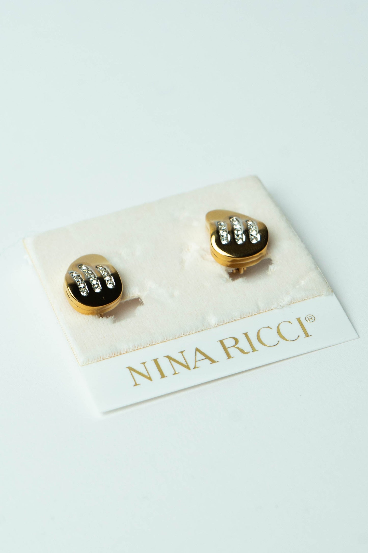 The Nina Ricci "Sillons de Lumière" Clip-On Earrings