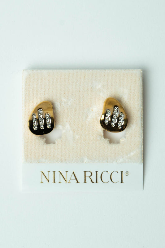 The Nina Ricci "Sillons de Lumière" Clip-On Earrings