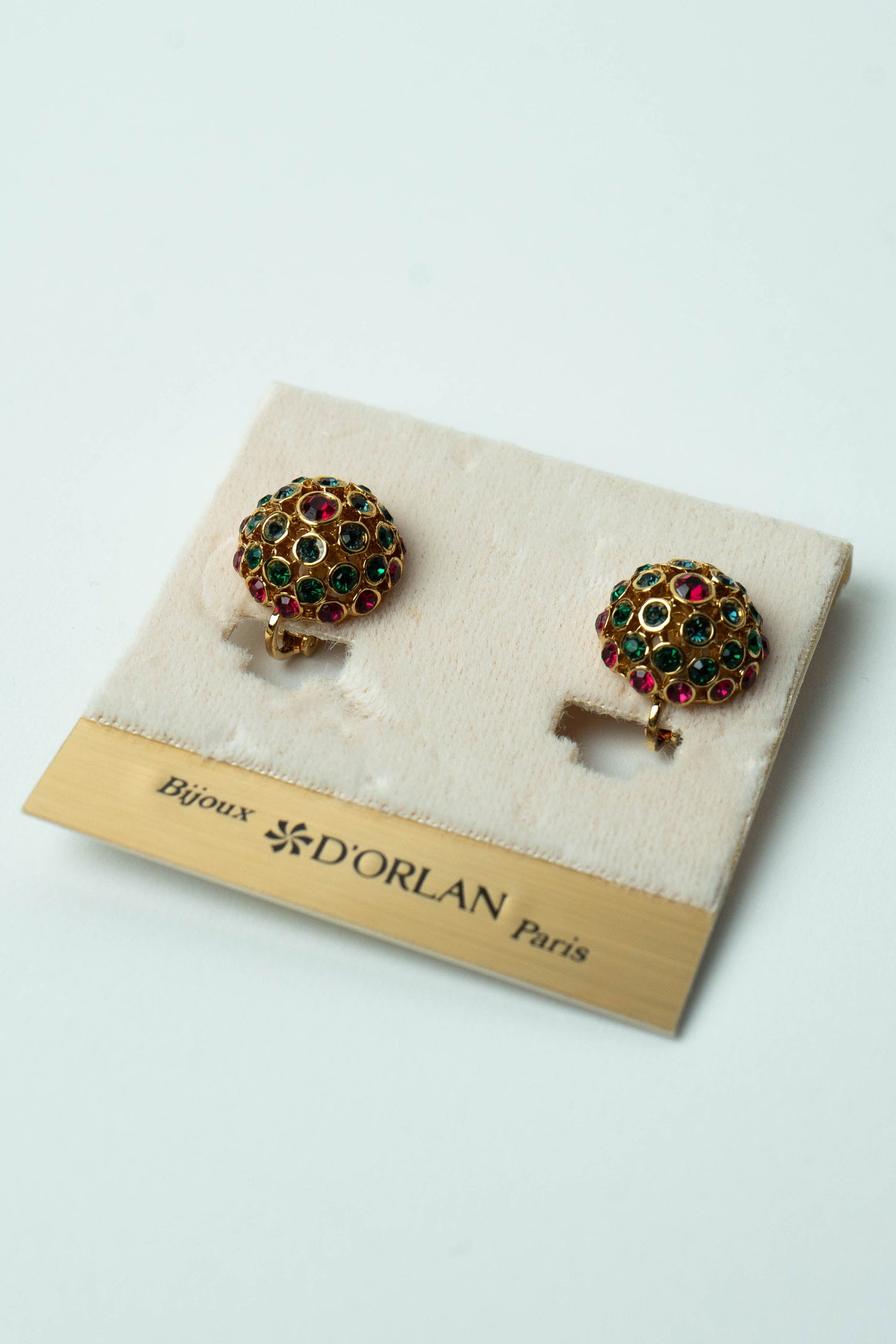 The D'Orlan "Dôme Mosaïque de Joyaux" Clip-On Earrings