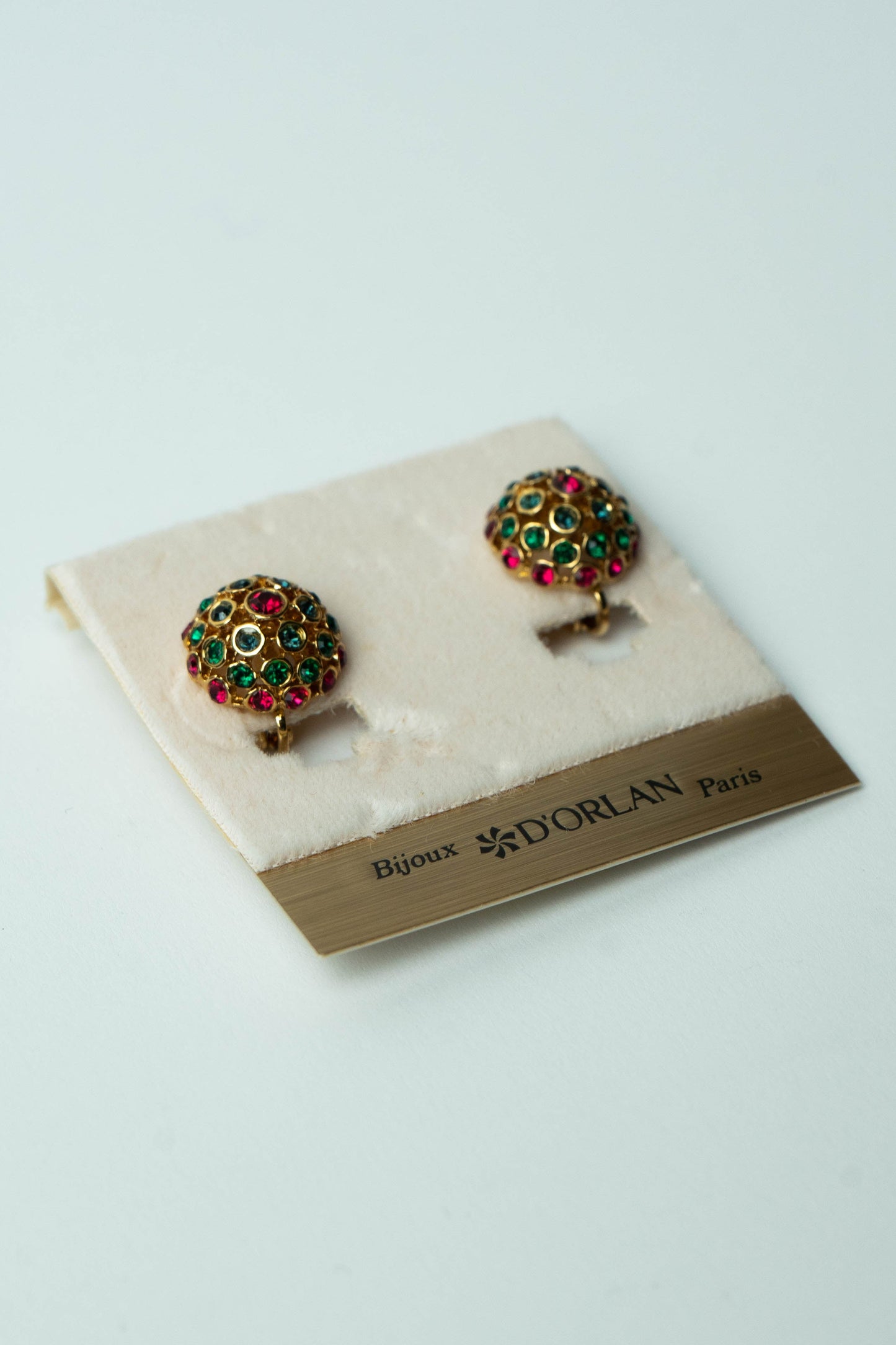 The D'Orlan "Dôme Mosaïque de Joyaux" Clip-On Earrings