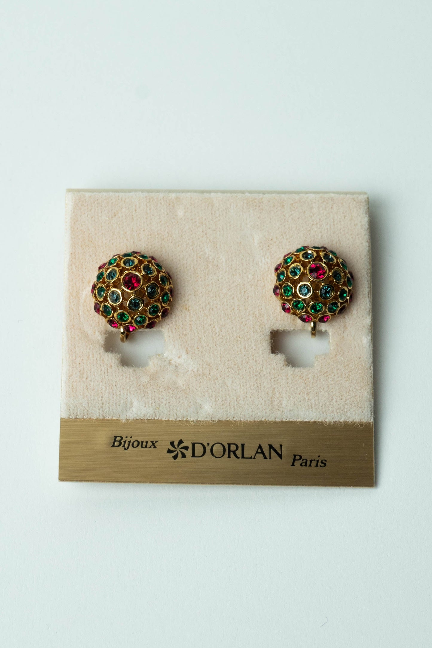 The D'Orlan "Dôme Mosaïque de Joyaux" Clip-On Earrings