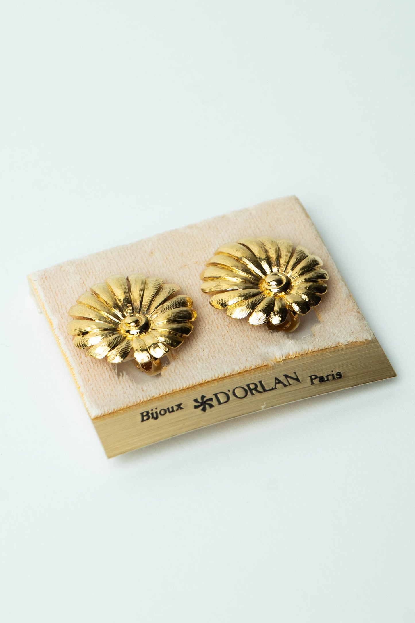 The D'Orlan "Chrysanthème d'Or" Clip-On Earrings