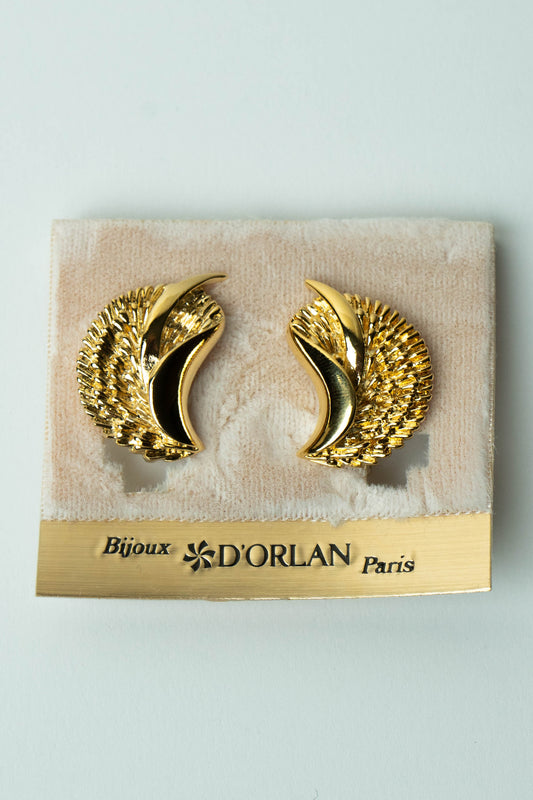 The D'Orlan "Ailes d'Or" Clip-On Earrings