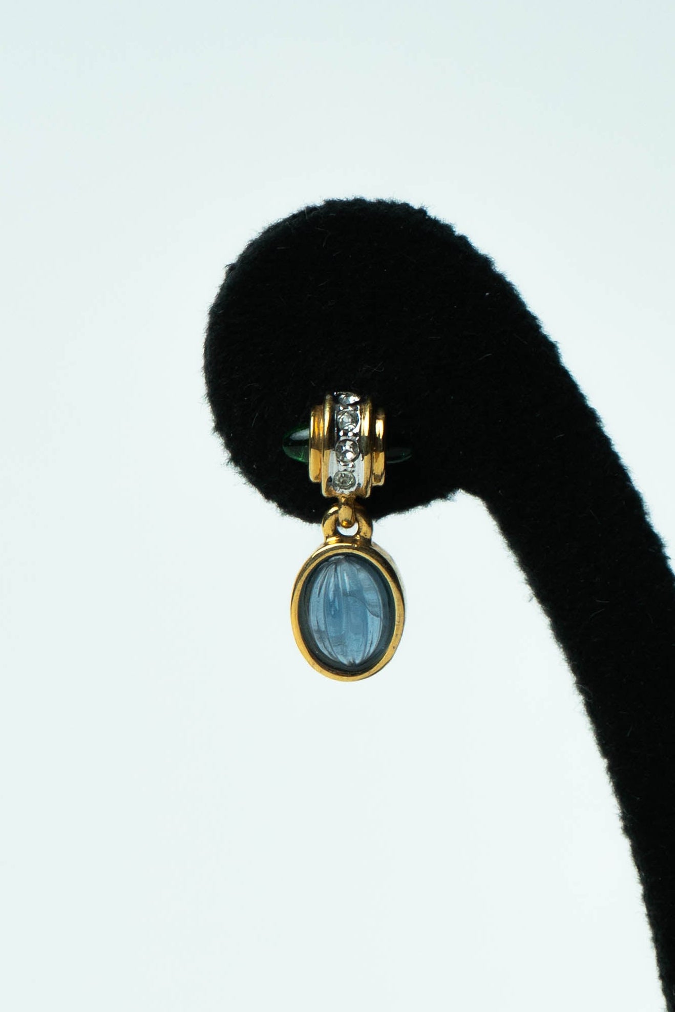 The Alpha "Cabochon d'Azur" Drop Earrings