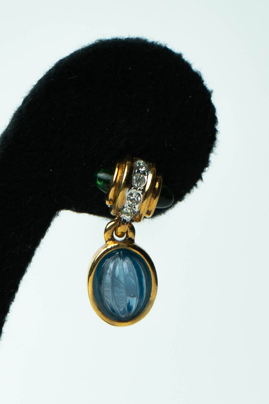 The Alpha "Cabochon d'Azur" Drop Earrings