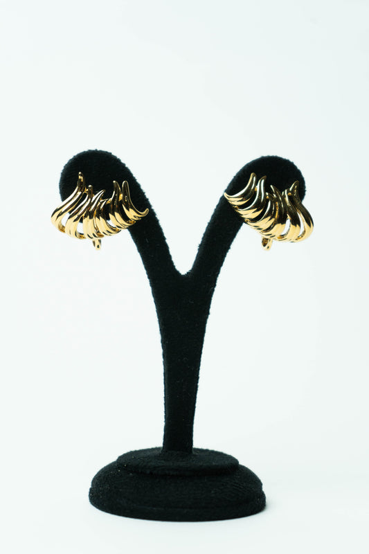 The Nina Ricci Cascade Ribbed Wing Earrings