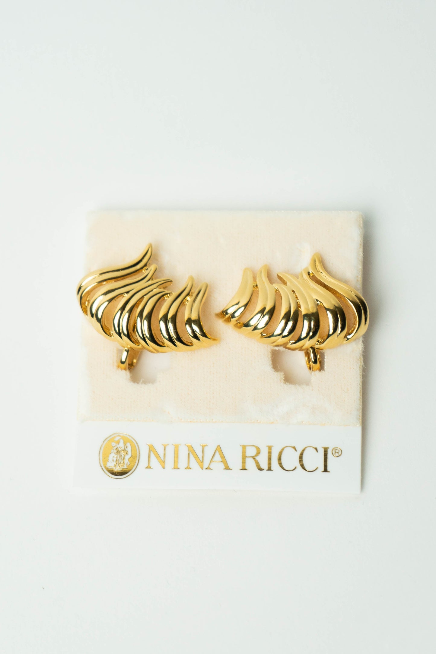 The Nina Ricci Cascade Ribbed Wing Earrings