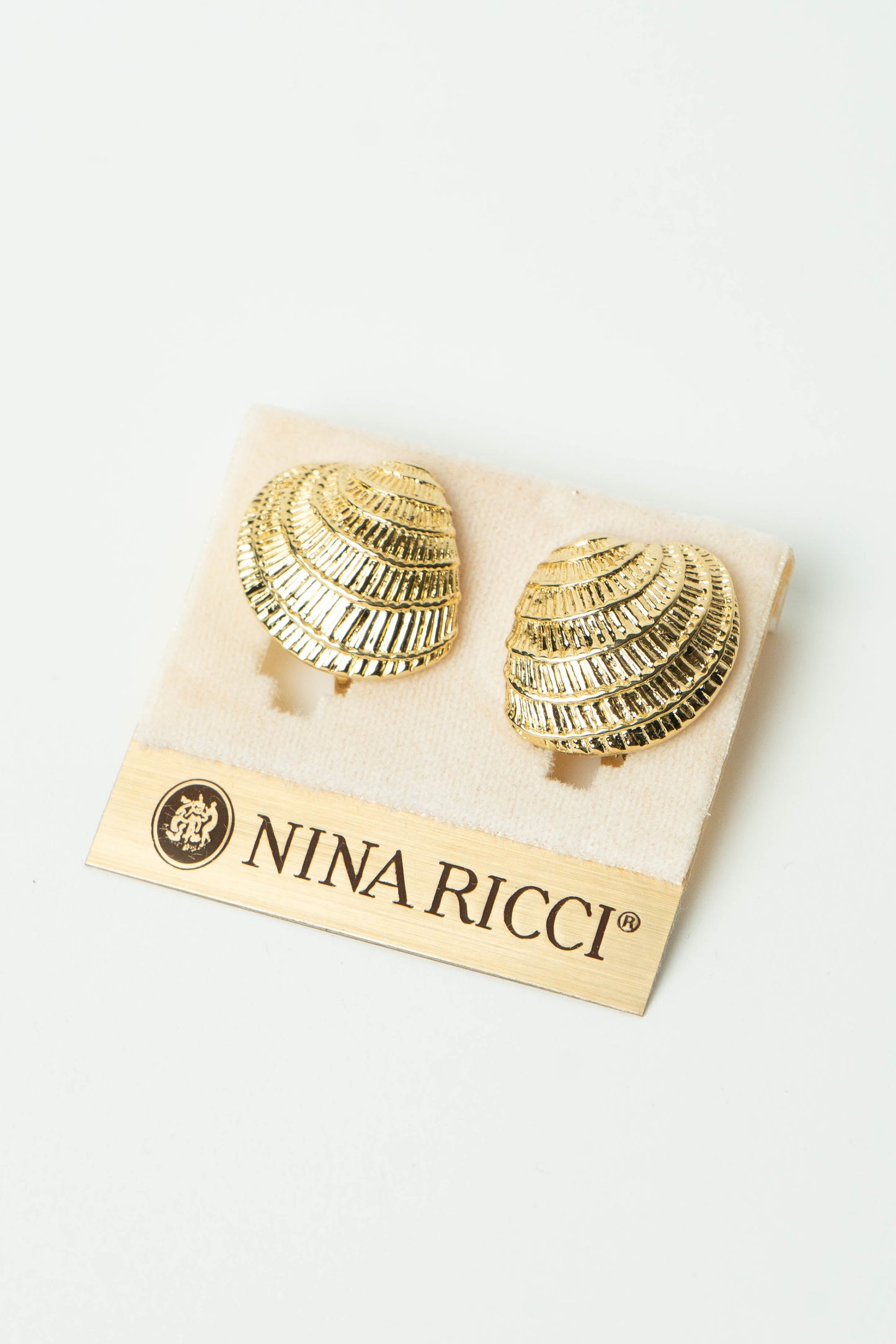 The Nina Ricci Coquillage Textured Shell Earrings