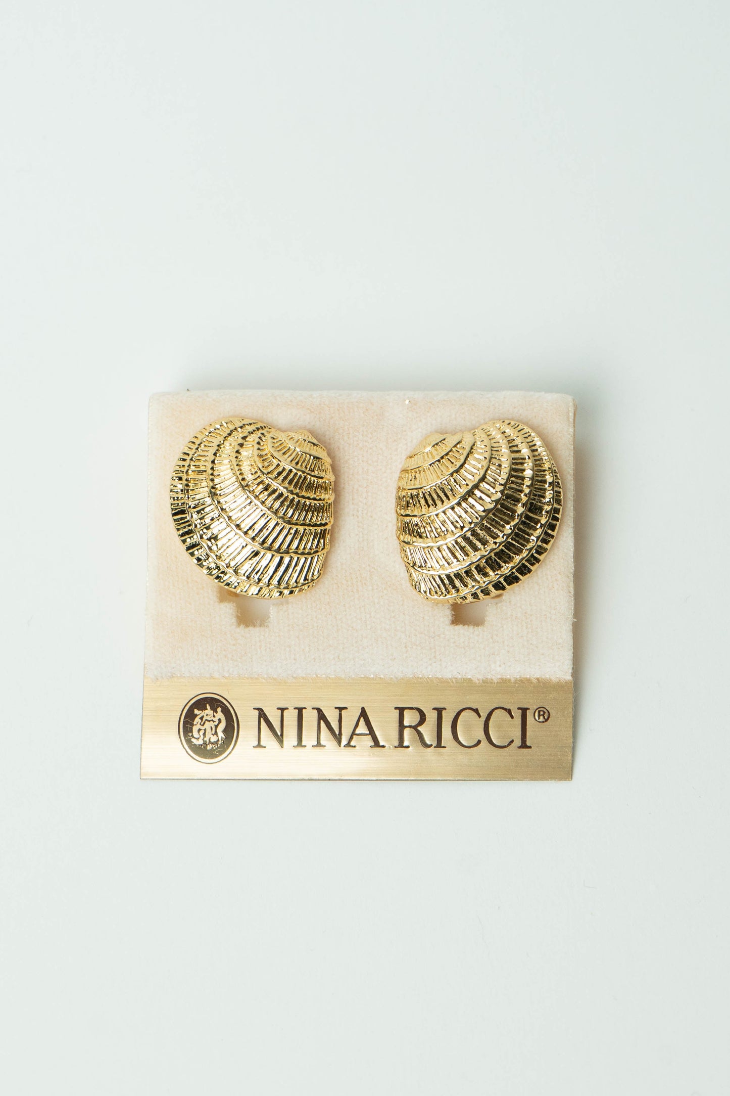The Nina Ricci Coquillage Textured Shell Earrings
