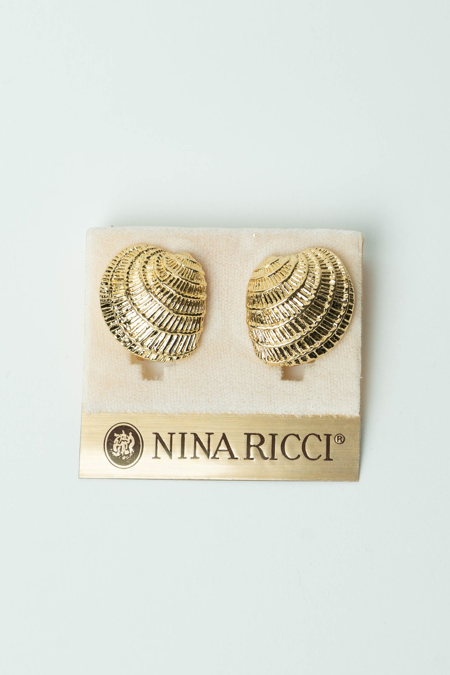 The Nina Ricci Coquillage Textured Shell Earrings