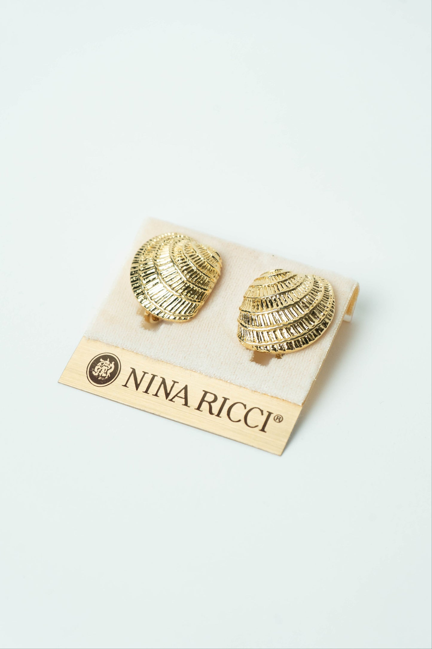 The Nina Ricci Coquillage Textured Shell Earrings