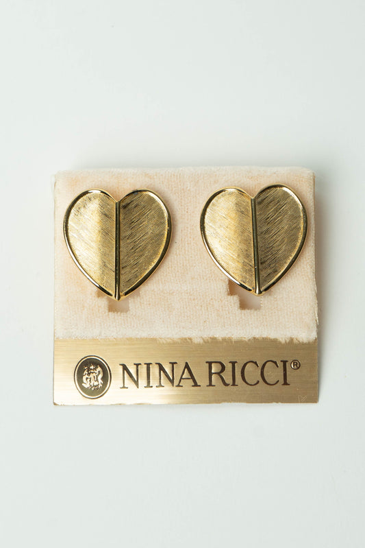 The Nina Ricci Cœur Satin Heart Earrings
