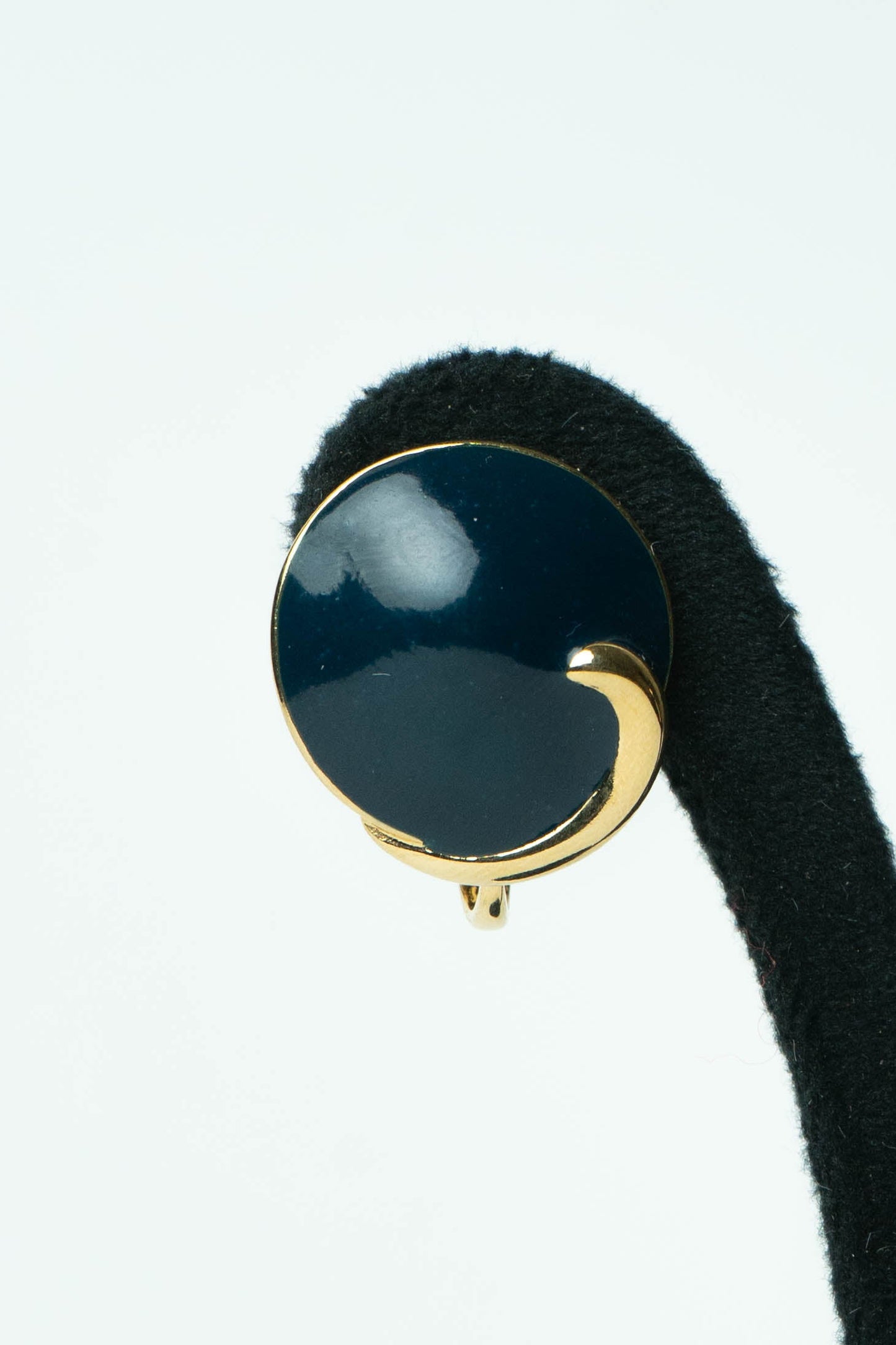 The Nina Ricci Volute Enamel Button Earrings