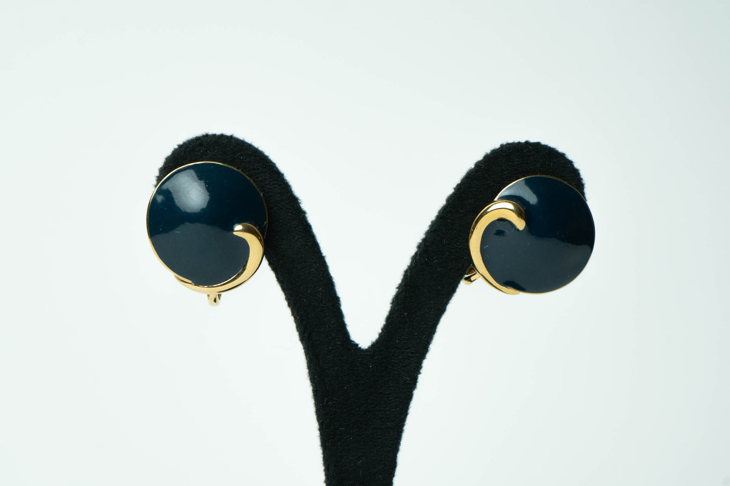 The Nina Ricci Volute Enamel Button Earrings