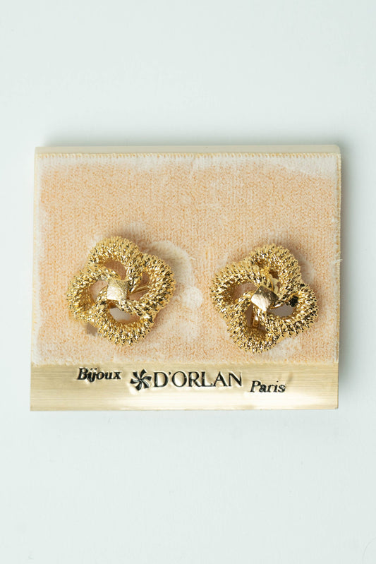 The D’Orlan Entrelacs Textured Knot Earrings