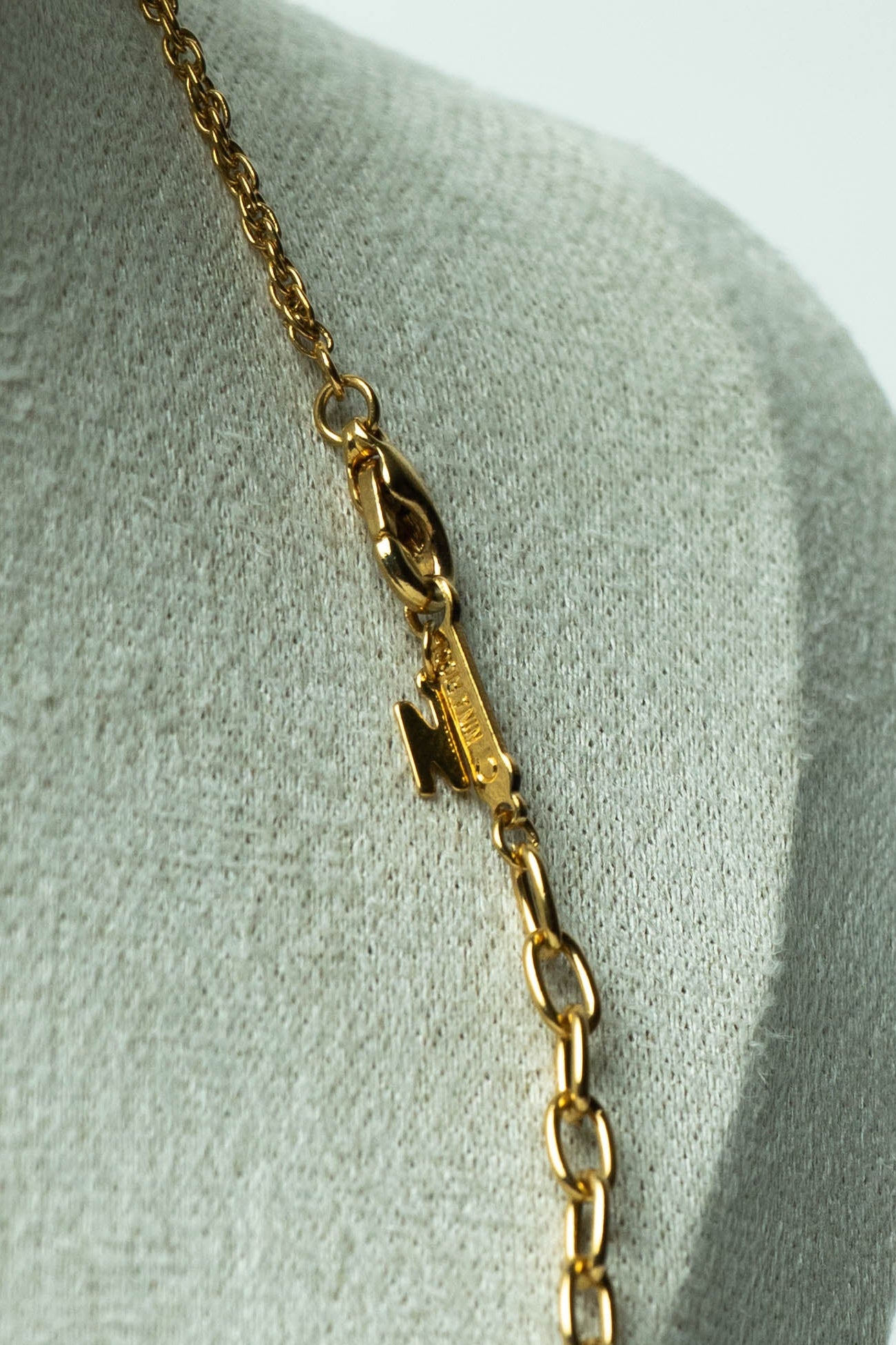 The Nina Ricci Monogramme Block Pendant Necklace