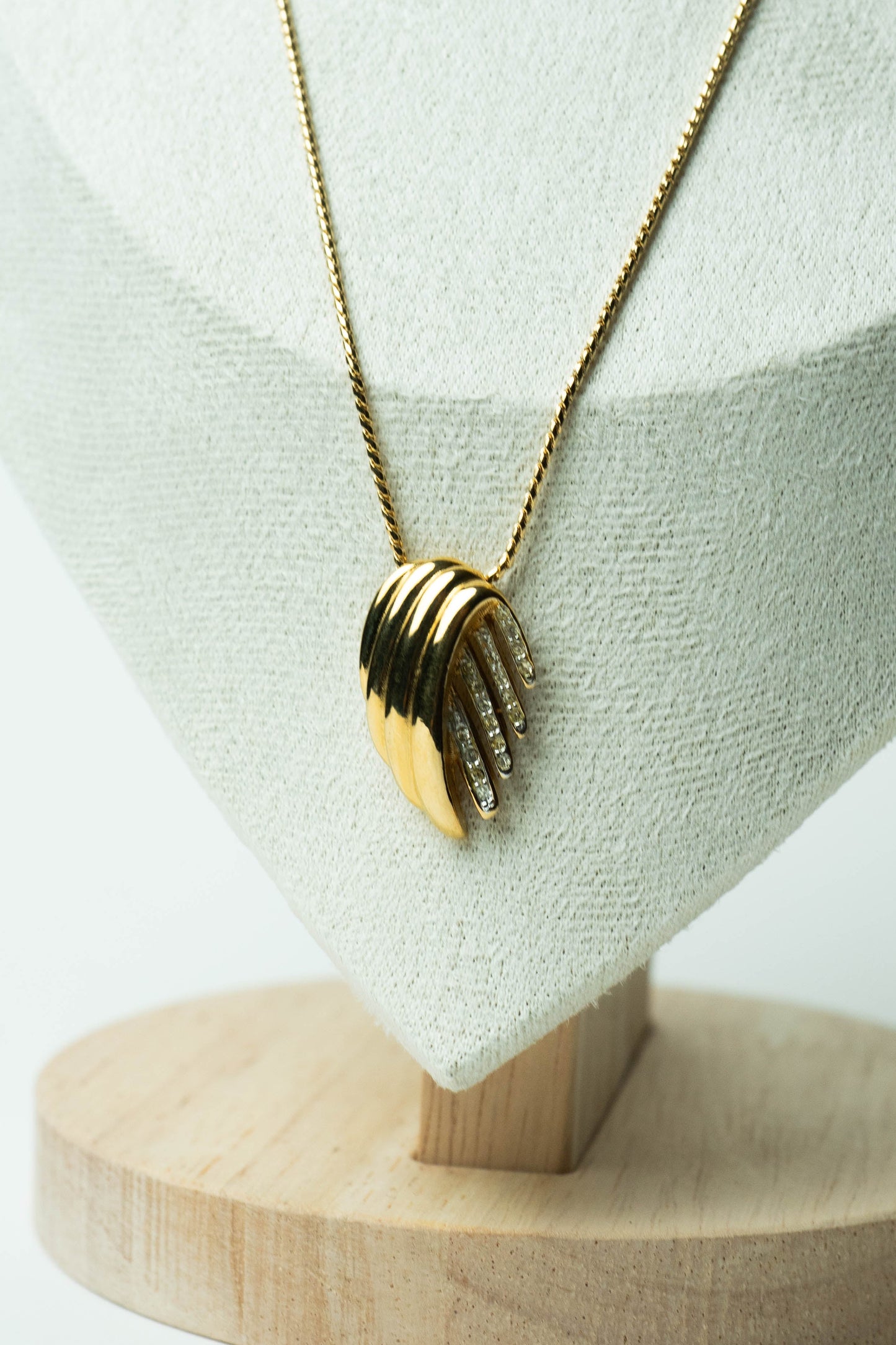 The Nina Ricci L'Aile D'Ange Pavé Pendant Necklace