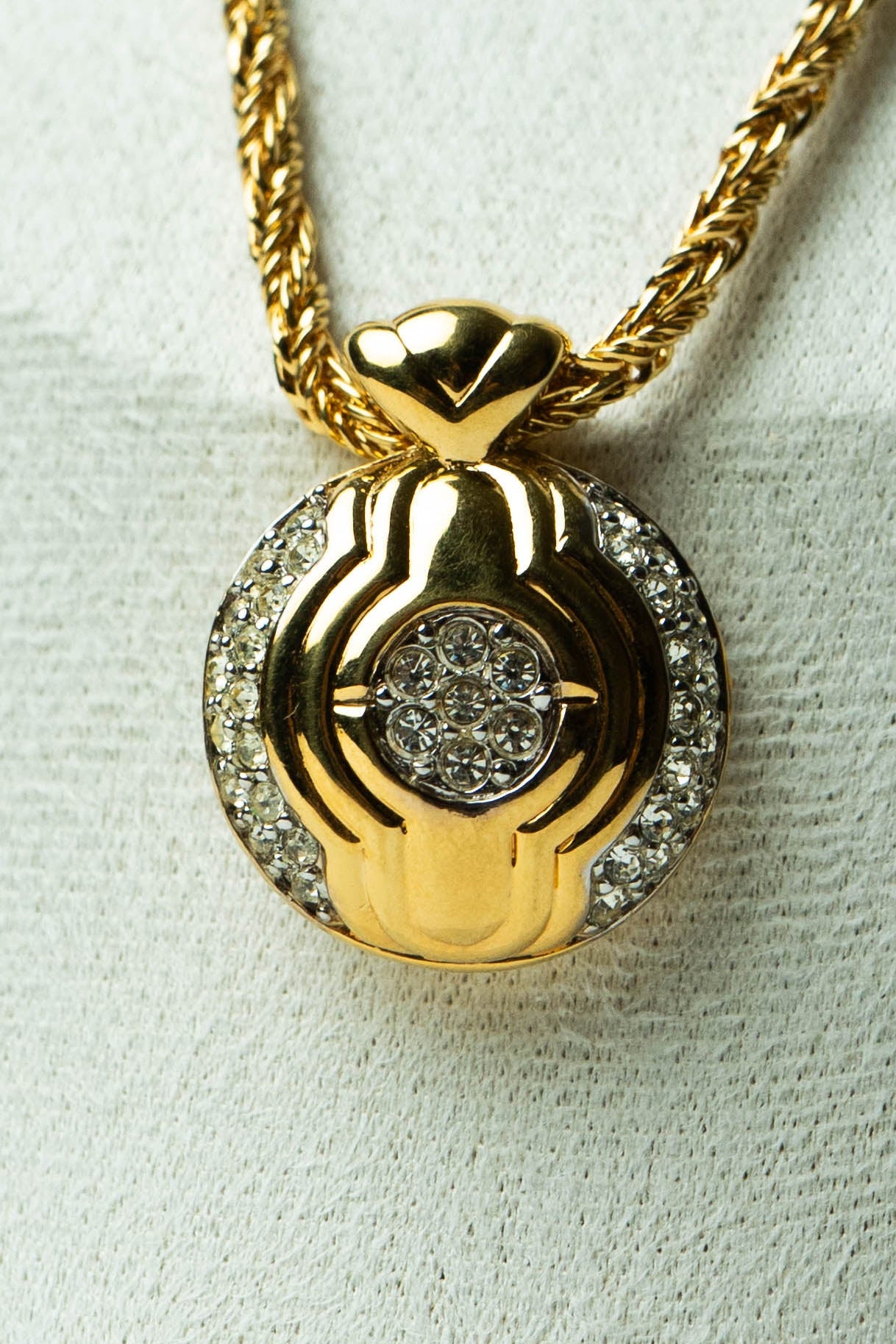 The Nina Ricci Médaillon Constellation Pavé Necklace