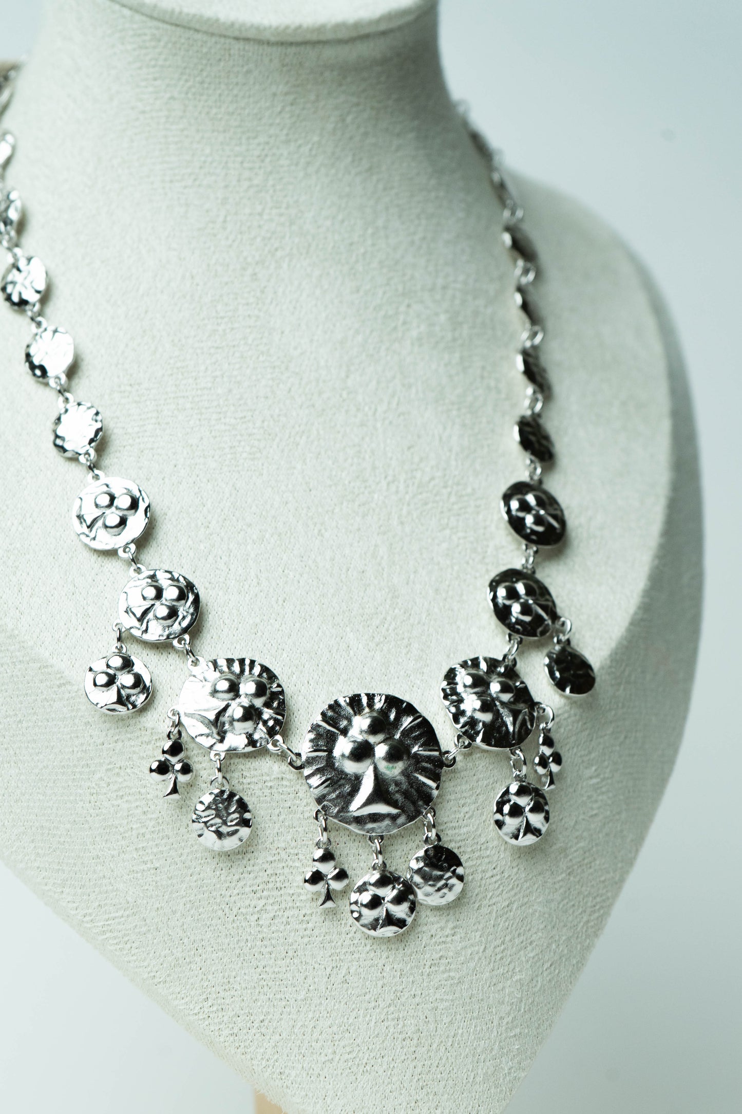 The D’Orlan Médaillon Soleil Tribal Fringe Necklace