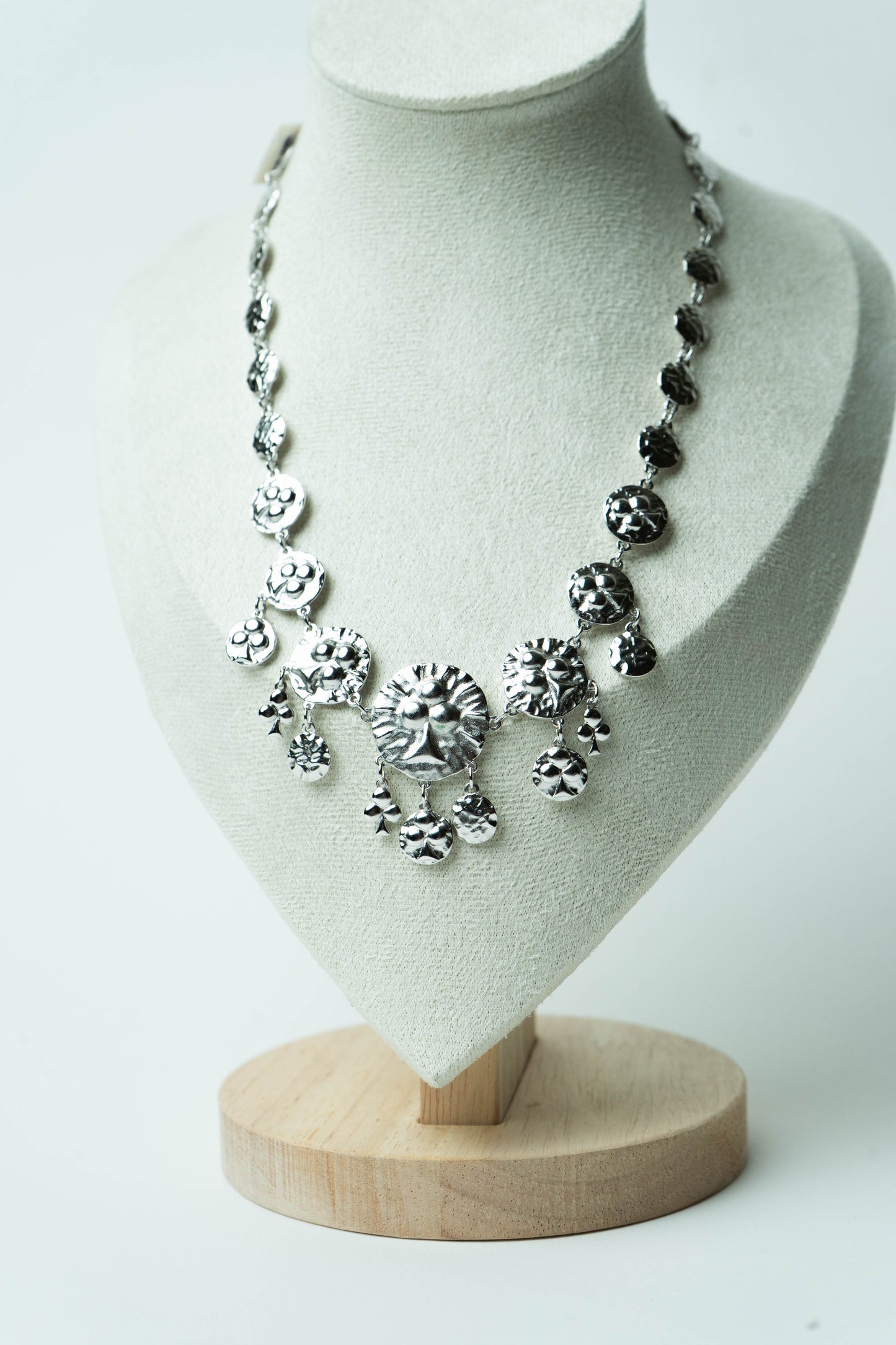 The D’Orlan Médaillon Soleil Tribal Fringe Necklace