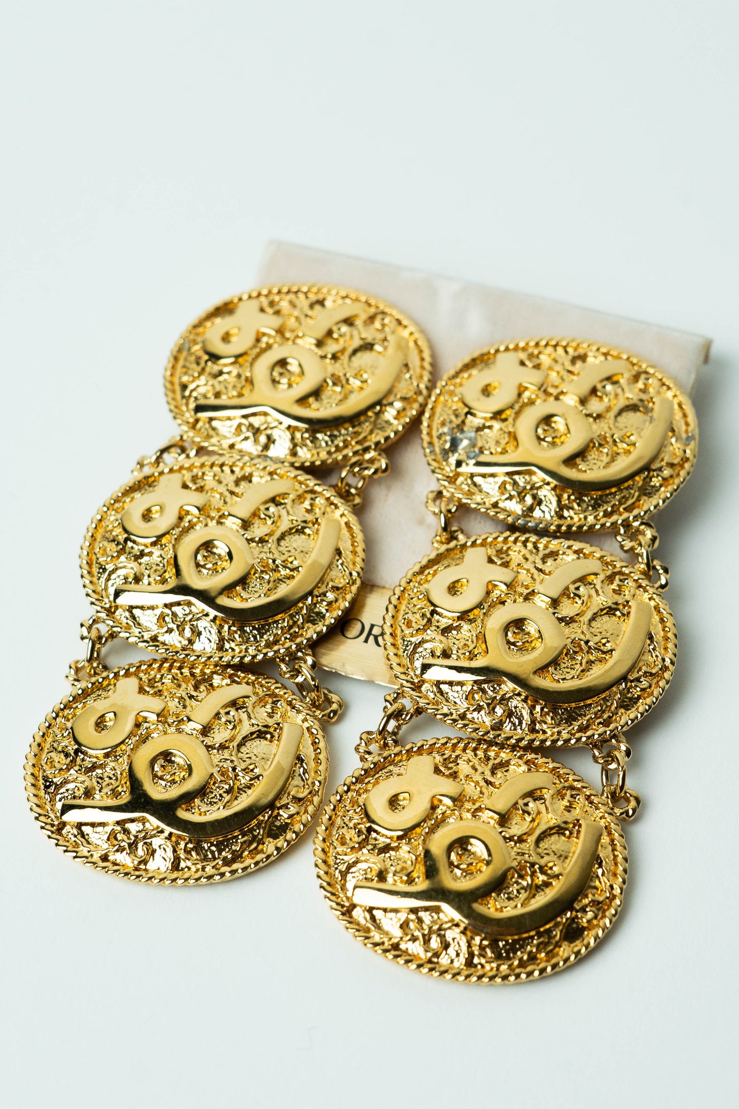 The D’Orlan Cascading Calligraphie Arabe Pendant Earrings