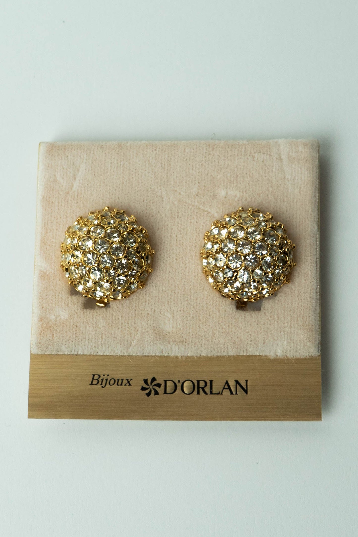 The D'Orlan Bouton Pavé Dôme Earrings