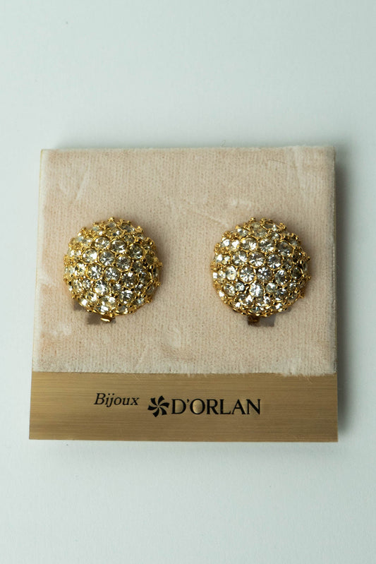 The D'Orlan Bouton Pavé Dôme Earrings