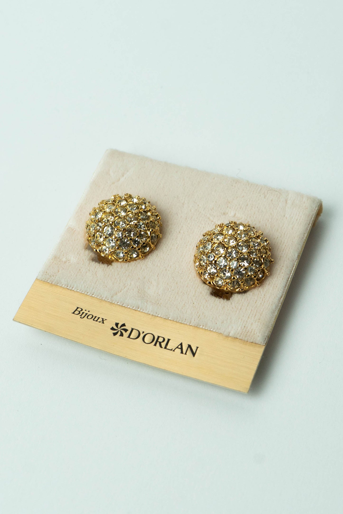 The D'Orlan Bouton Pavé Dôme Earrings