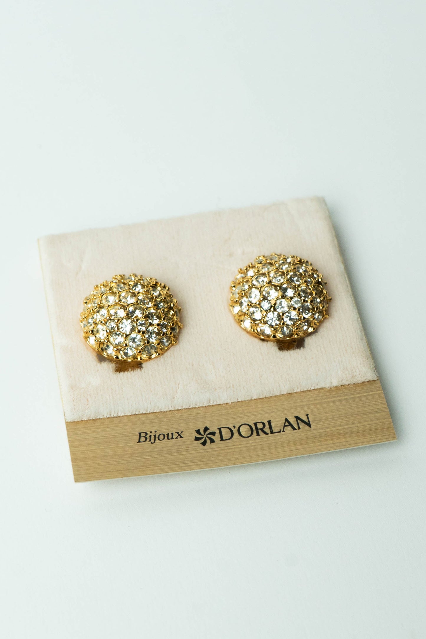 The D'Orlan Bouton Pavé Dôme Earrings