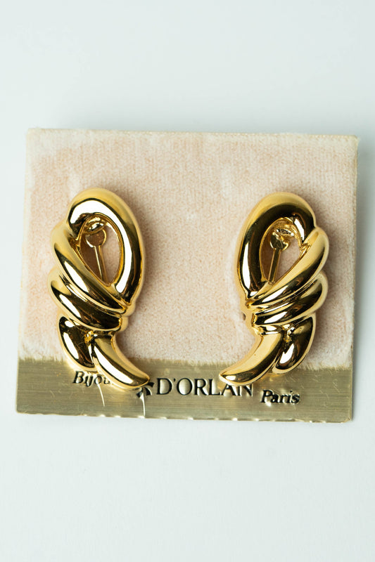 The D'Orlan Nœud Doré Entrelacé Earrings