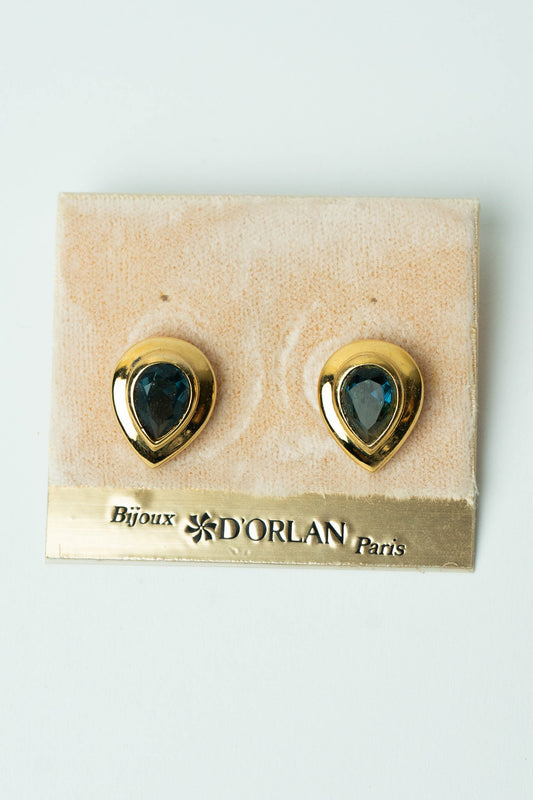 The D'Orlan Goutte de Saphir Encapsulée Earrings