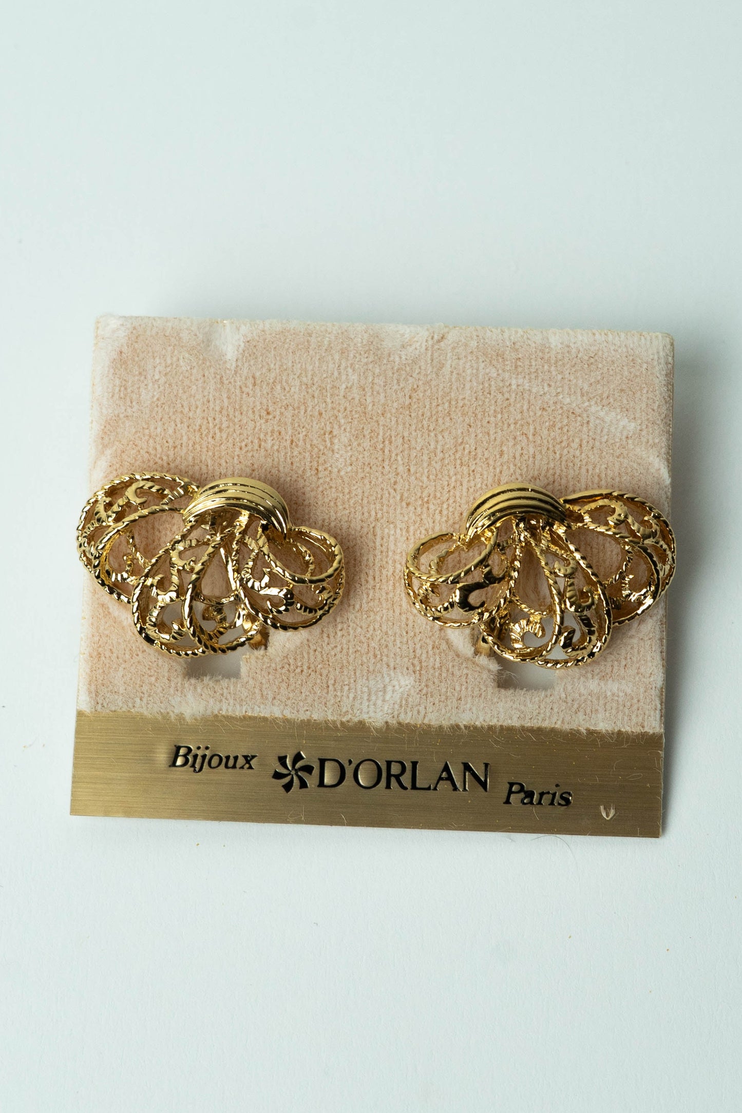 The D'Orlan Éventail en Filigrane Doré Earrings