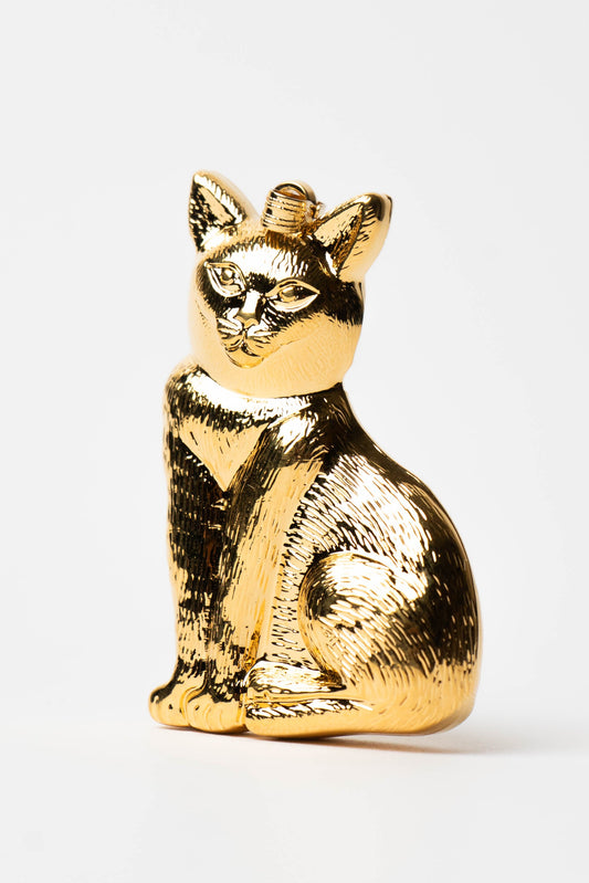 The D'Orlan Chat Assis d'Or Pendant