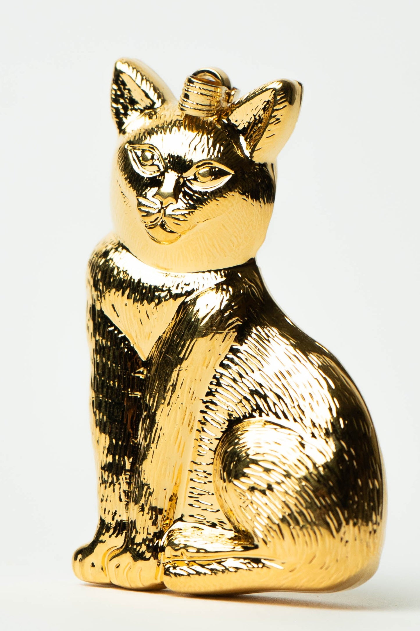 The D'Orlan Chat Assis d'Or Pendant