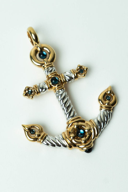The Alpha Ancre de Marine Bicolore Pendant