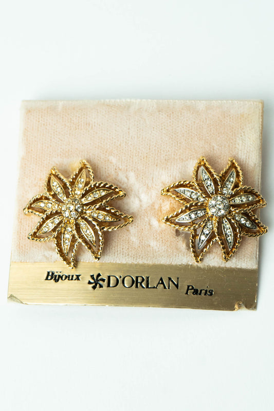 The D'Orlan Fleur Stellaire Scintillante Earrings