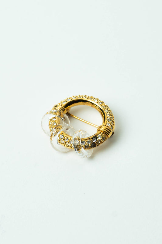 The D'Orlan Anneau de Lumière et Bulles de Cristal Brooch