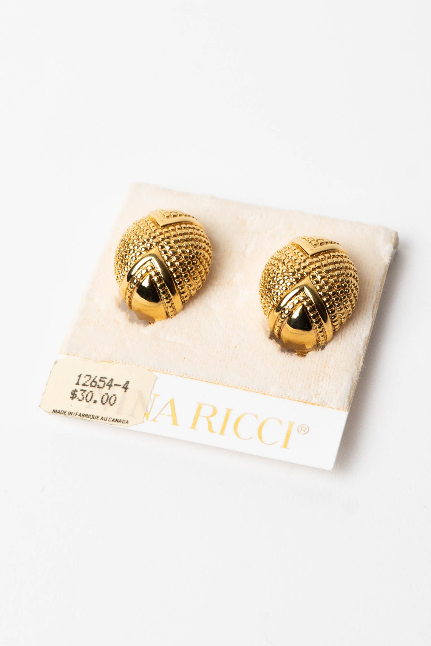 The Nina Ricci d'Or Scarabée Granulé Earrings