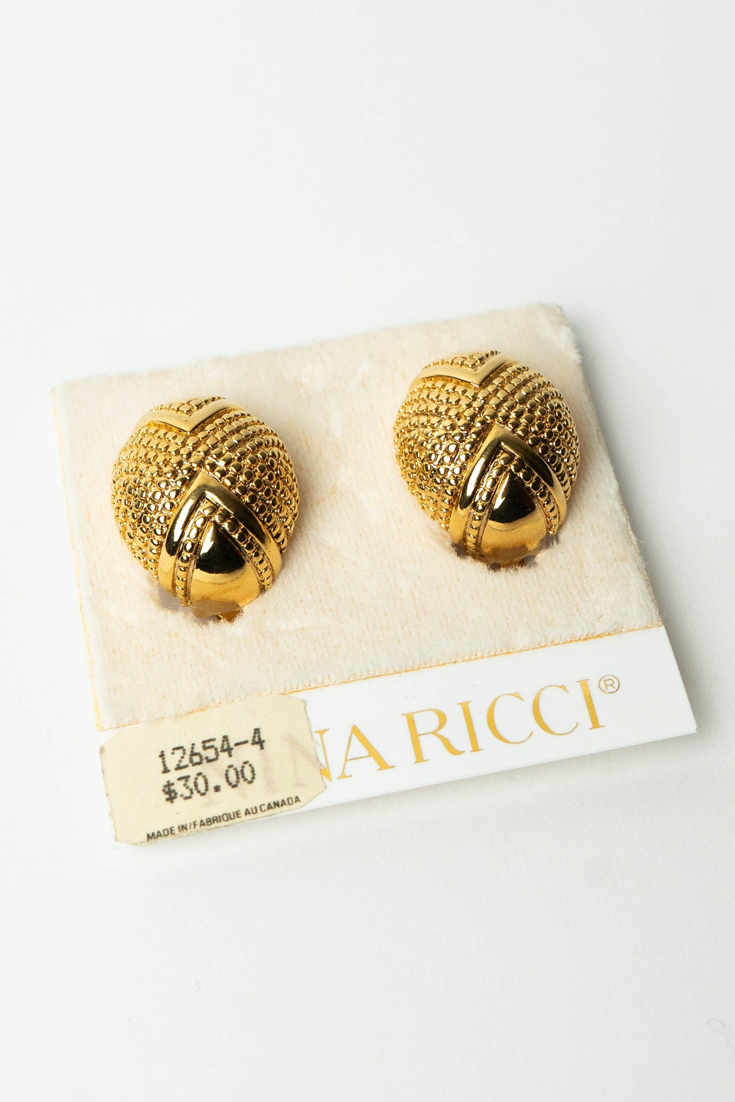 The Nina Ricci d'Or Scarabée Granulé Earrings