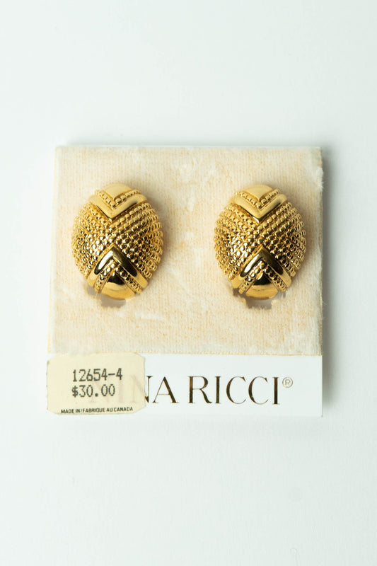 The Nina Ricci d'Or Scarabée Granulé Earrings