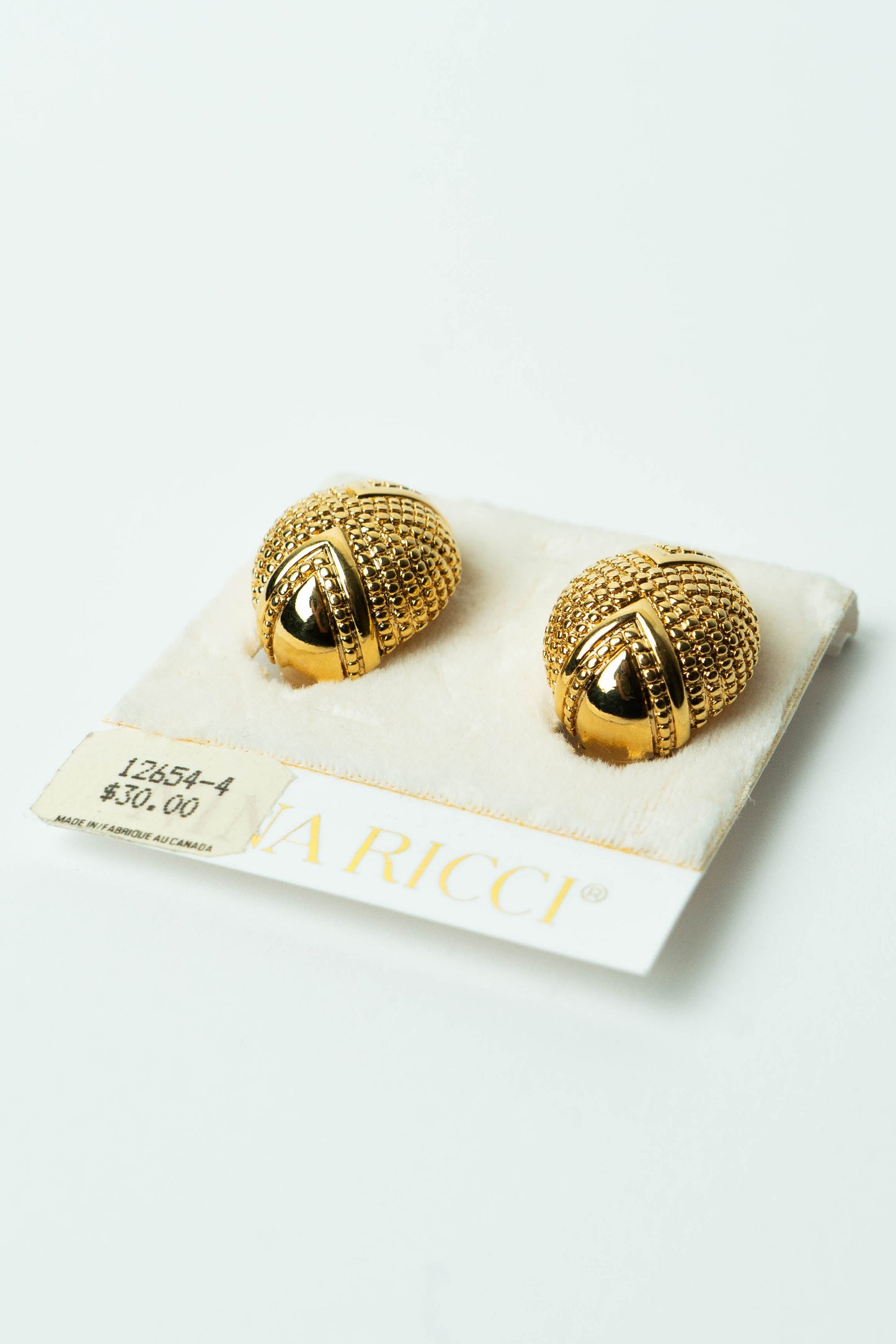 The Nina Ricci d'Or Scarabée Granulé Earrings