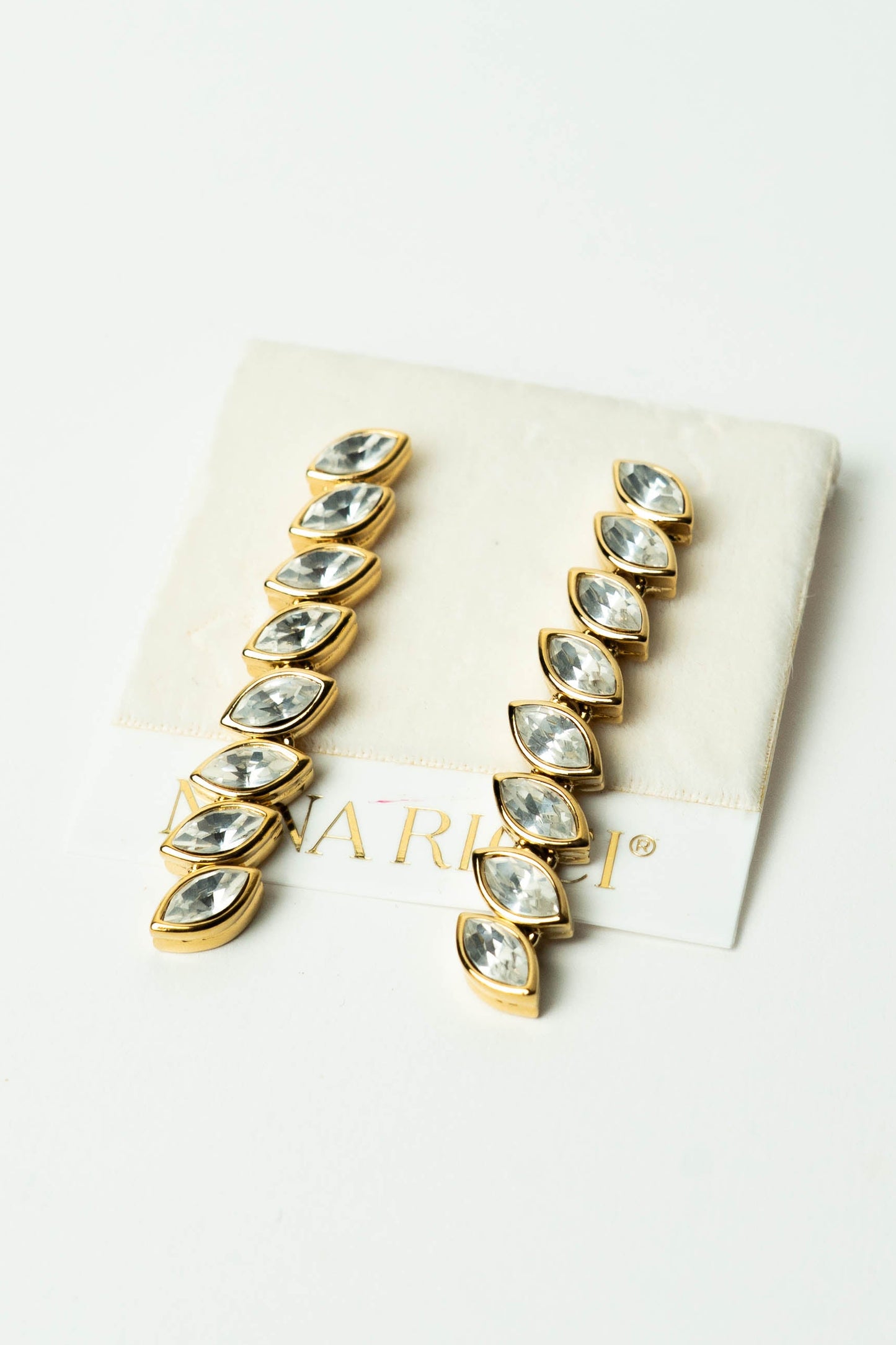 The Nina Ricci Épi de Cristal Marquise Stud Earrings
